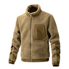 Men's Fleece Jacket with Stand Collar - Autumn/Winter Fashion - Uzzora