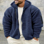 Men's Double-Sided Hooded Velvet Winter Jacket - Uzzora
